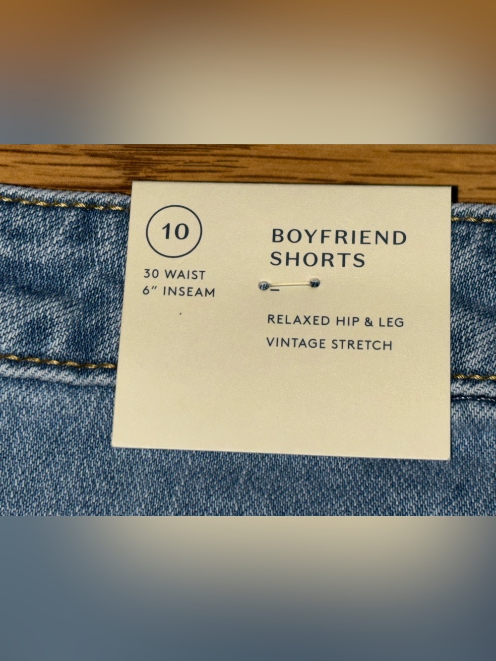 Universal Thread Boyfriend Shorts Women's Size 10 Waist 30 Inseam 6 Inch Light - Picture 12 of 16
